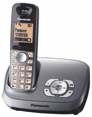 Panasonic KX-TG6521HGM SMS DECT üzenetrögzítős metálszürke telefon 1 + 1 Telefo fotó, illusztráció : PANASONIC37674