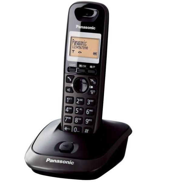 Panasonic KX-TG2511HGT DECT kihangosítható hívóazonosítós titánfekete telefon fotó, illusztráció : PANASONIC37676
