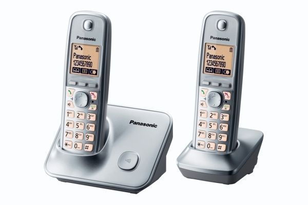 Panasonic KX-TG6612PDM SMS DUO DECT kihangosítható hívóazonosítós ezüst telefon fotó, illusztráció : PANASONIC44358