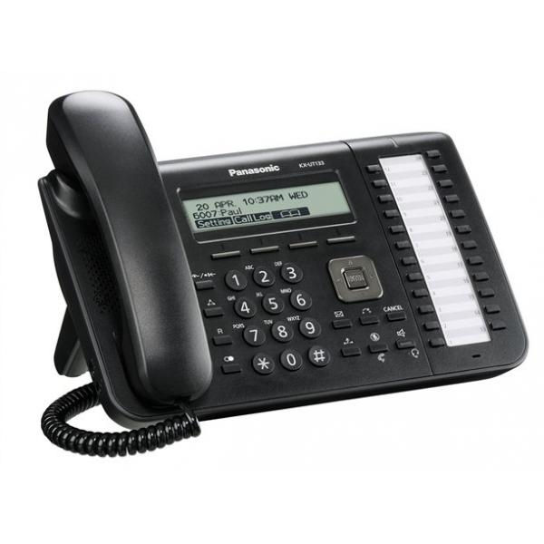 Panasonic KX-UT136NE-B SIP terminal 4 vonalas fekete VoIP telefon fotó, illusztráció : PANASONIC46403