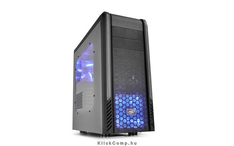Számítógépház ATX mATX 2xUSB3.0 2xUSB2.0 DEEPCOOL PANGU SW fekete ablakos feket fotó, illusztráció : PANGU-SW