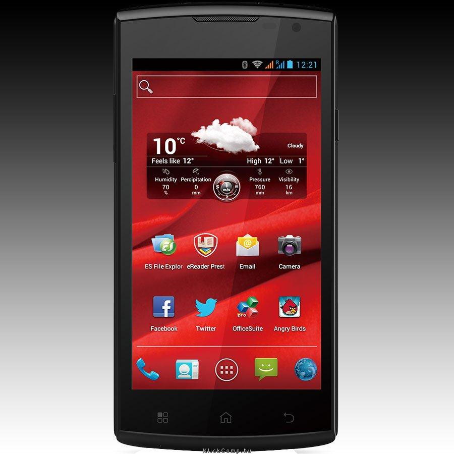 MultiPhone 4500 DUO 4.50 ,960x540,4GB,Android 4.0,SDHC,Wi-Fi,BT,3G Black Retail fotó, illusztráció : PAP4500DUO