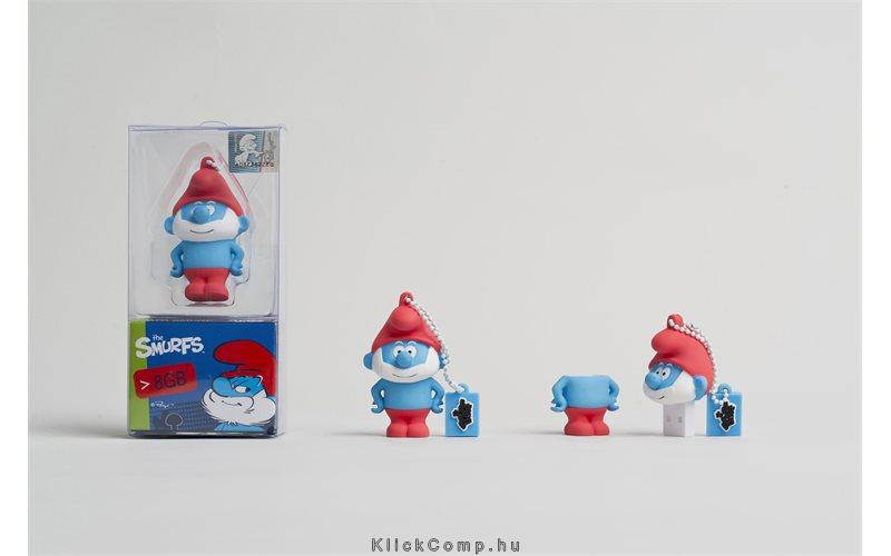 Pendrive 8GB HUPIKÉK TÖRPIKÉK Törpapa USB2.0 fotó, illusztráció : PAPA-SMURF8GB