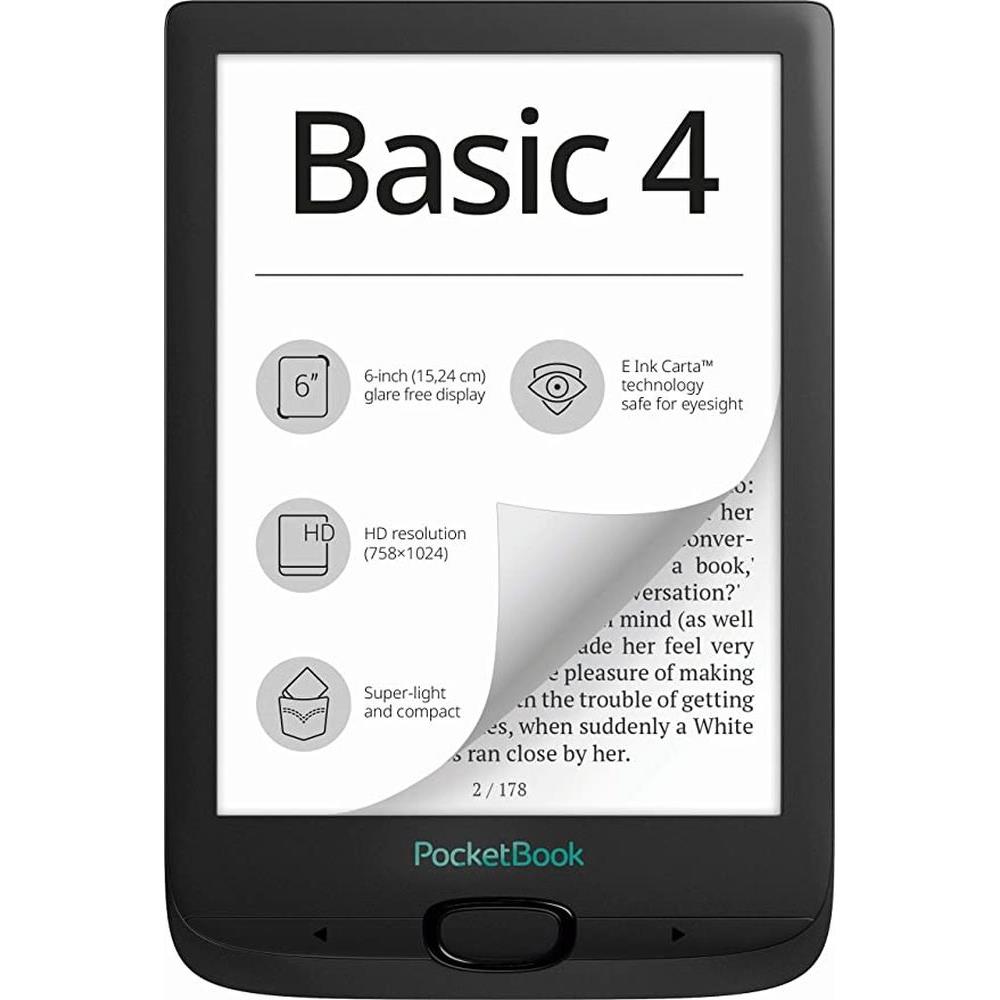 e-book olvasó 6  PocketBook Basic4  Fekete fotó, illusztráció : PB606-E-WW
