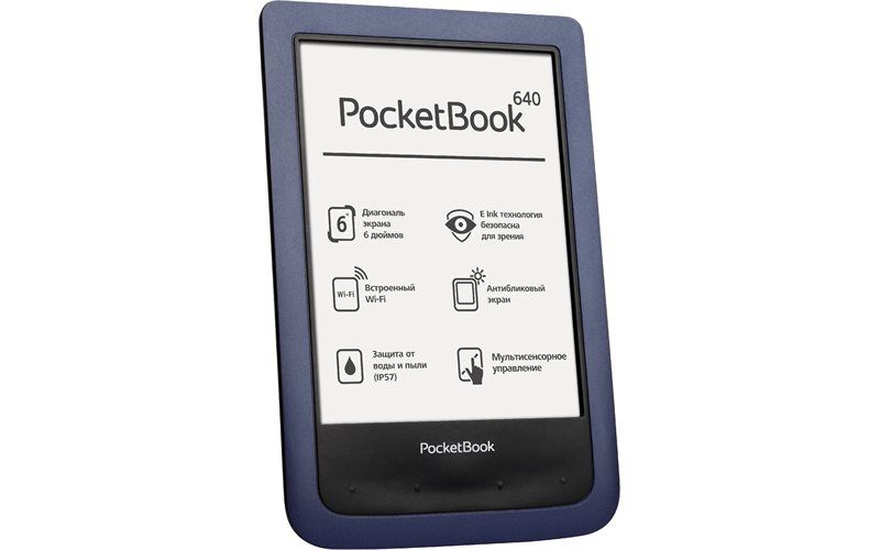 e-book olvasó 6  E-Ink Multi touch wifi vízálló Kék fotó, illusztráció : PB640-B-WW