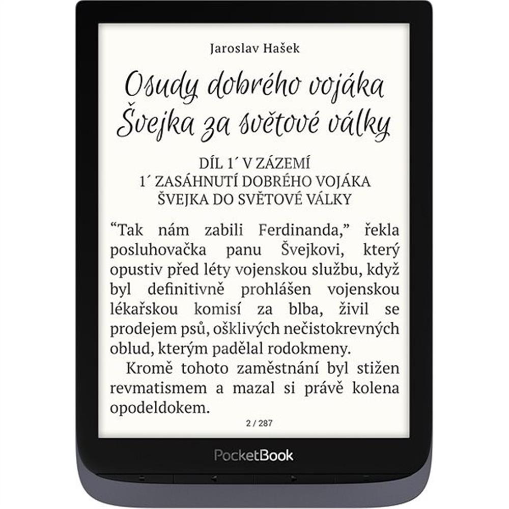 e-book olvasó 7,8  E-Ink Carta Metálszürke 2x1GHz 16GB wifi mSD POCKETBOOK e-Re fotó, illusztráció : PB740-2-J-WW