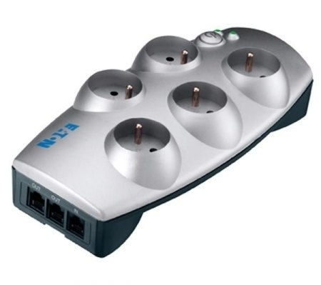 Túlfeszültség-védő 5 kimenettel ProtectionBox 5 TEL, 5×DIN + RJ45 fotó, illusztráció : PBOX5TEL