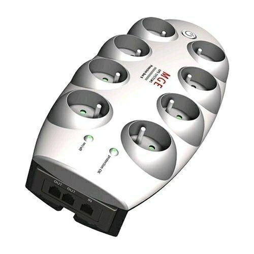 ProtectionBox 8 TEL+TV, 8×DIN túlfesz-védő elosztó + RJ45 + koax fotó, illusztráció : PBOX8TELTV