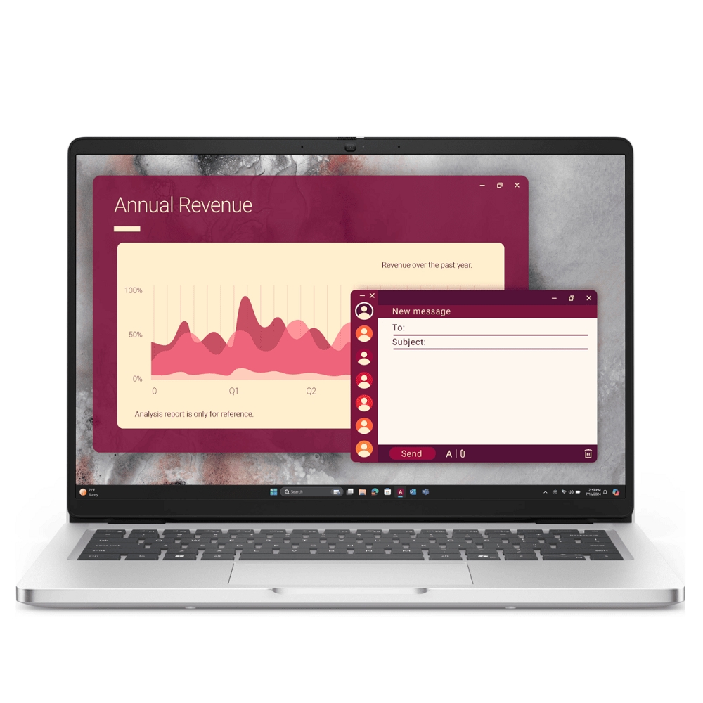 Dell Pro 14 laptop 14  1920 x 1200 Cu7 255U 16GB 1TB Win11 fotó, illusztráció : PC14250-42