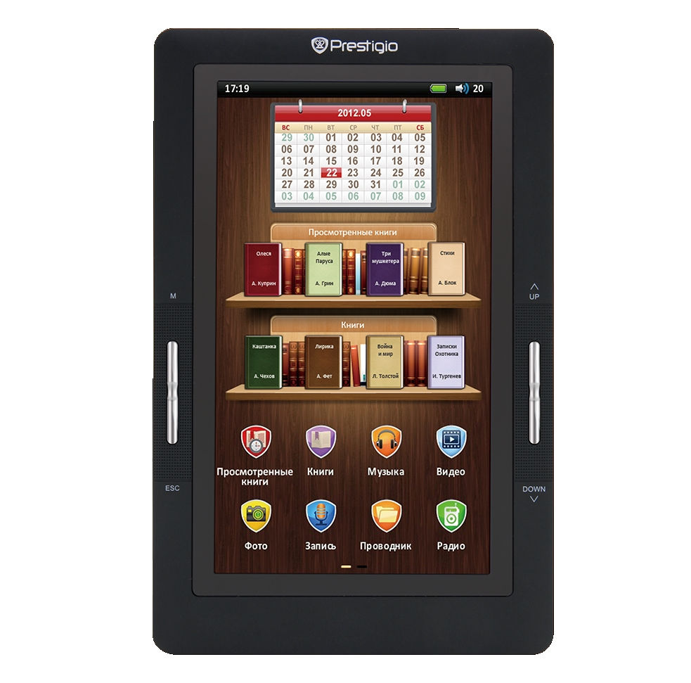 e-book olvasó 7  érintés érzékeny színes LCD, 480x800, 4GB memória, µSD foglala fotó, illusztráció : PER3274BC