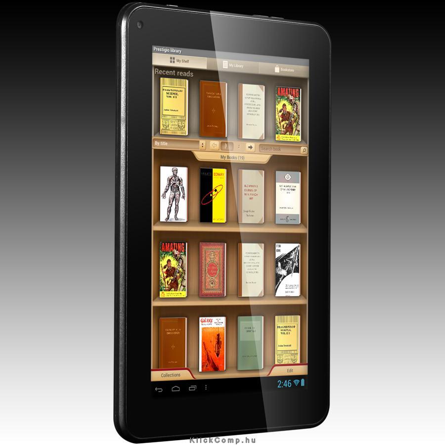 E-Book olvasó 7” 17.8 cm 4GB 480x800 TFT LCD fekete PRESTIGIO Reader MultiReade fotó, illusztráció : PER5574BC