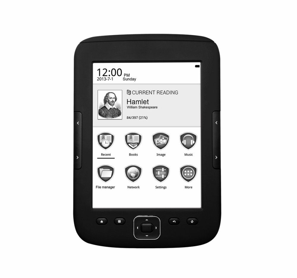 MultiReader SUPREME 6   eInk eBook Reader, HD LIGHT panel with Touch screen; CP fotó, illusztráció : PER5664BC