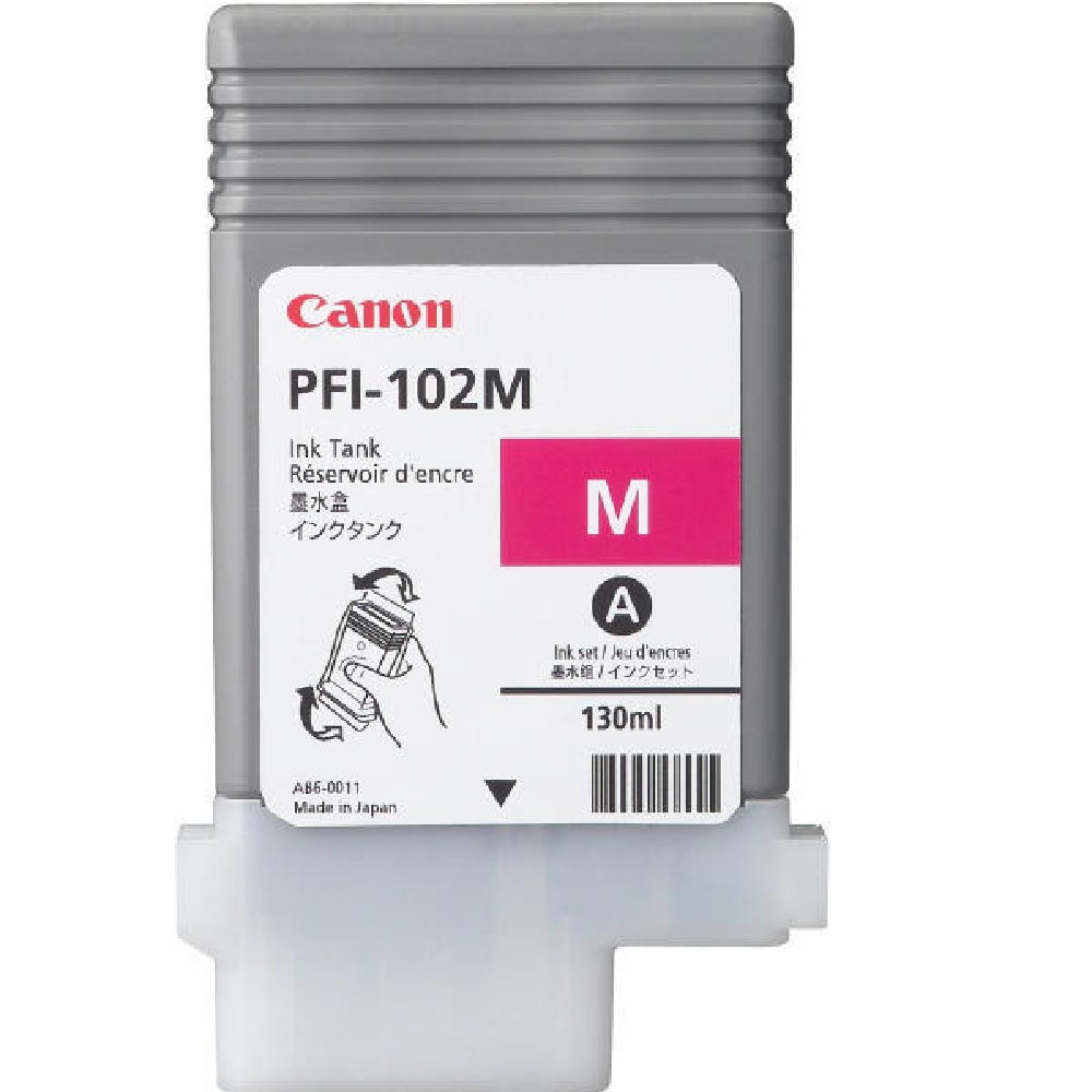 Canon PFI-102M bíbor tartály, iPF500/600/700/750, 130ml fotó, illusztráció : PFI102M