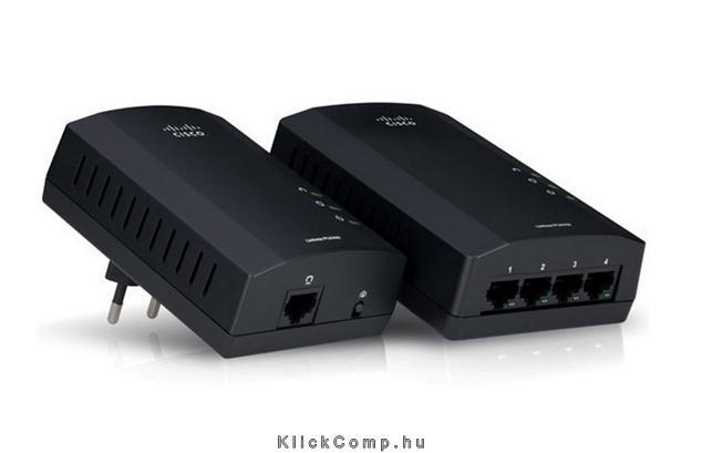 Linksys PLSK400 Powerline AV Ethernet Adapter Kit fotó, illusztráció : PLSK400-EU