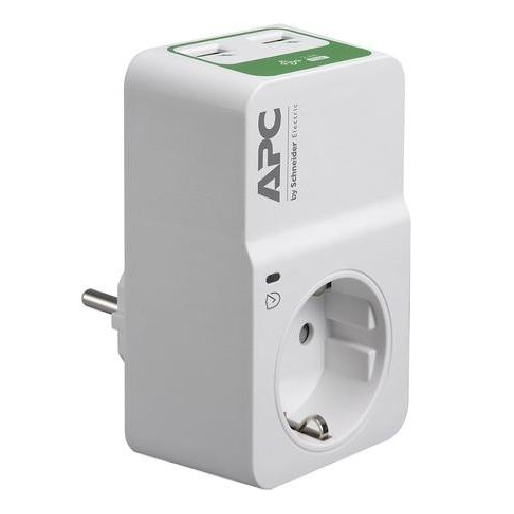 Túlfeszültség-védő 1 kimenettel APC PM1WU2-GR SURGE PROTECTOR 2 USB csatlakozóv fotó, illusztráció : PM1WU2-GR