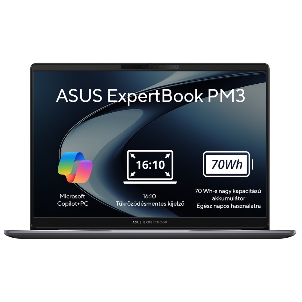 ASUS Expertbook laptop 14  1920 x 1200 WUXGA Ryzen AI 7 350 16GB 1TB NOO fotó, illusztráció : PM3406CKA-LY0116