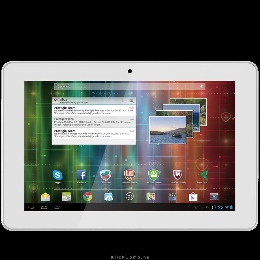 MultiPad 4 Quantum 10.1 3G 10.1 ,1280x800,8 GB,Android 4.2 Jelly Bean,Micro SDH fotó, illusztráció : PMP5101C3G_WH_QUAD
