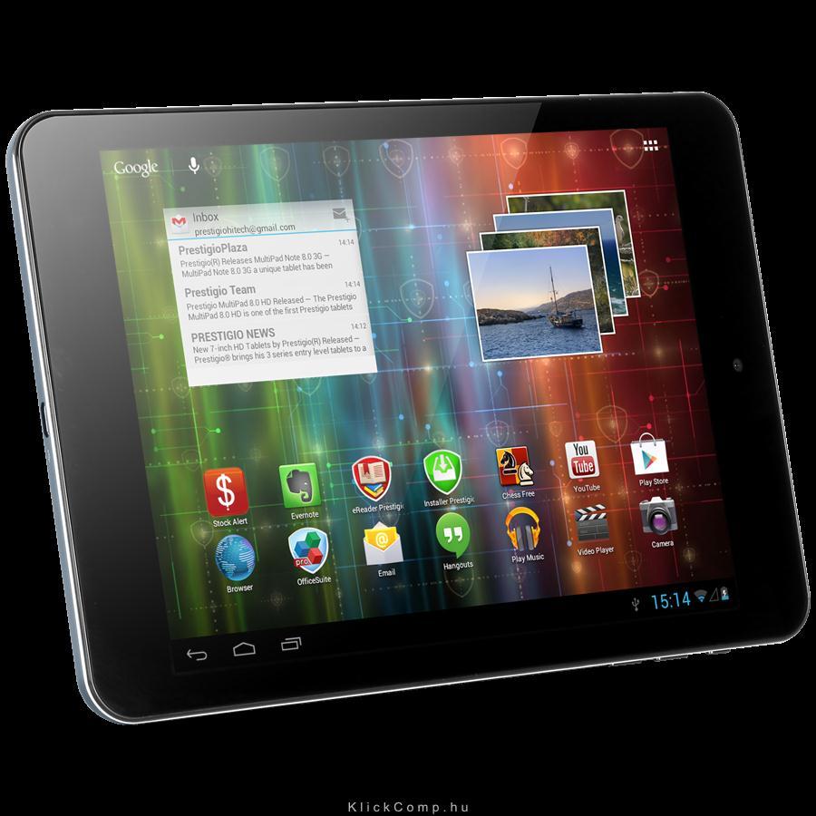 MultiPad 4 Quantum 7.85 3G 7.85 ,1024x768,8 GB,Android 4.2 Jelly Bean,BT,Wi-Fi, fotó, illusztráció : PMP5785C3G_BL_QUAD