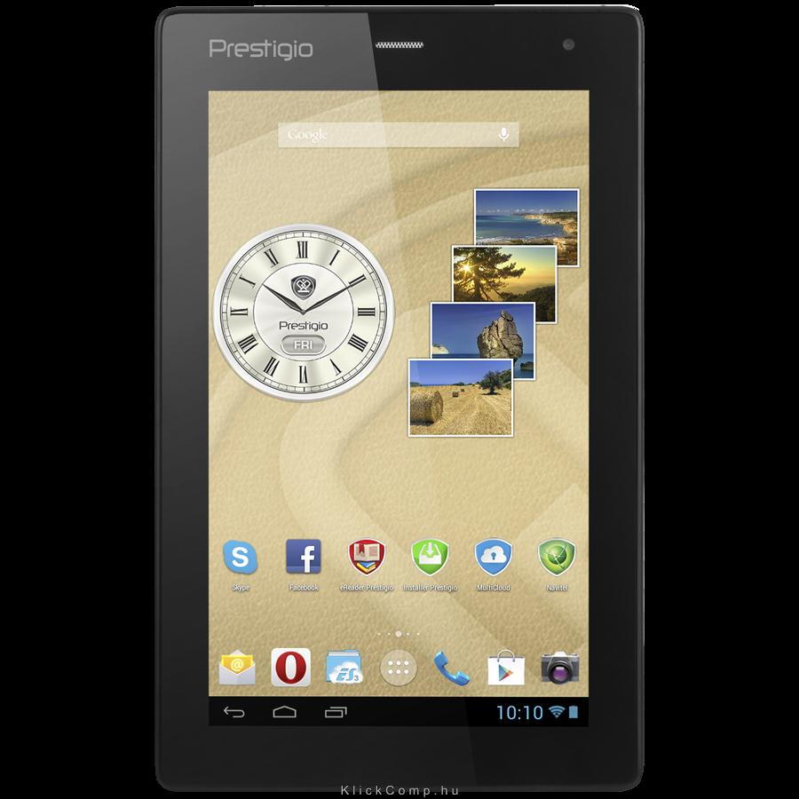 Tablet-PC 7.0   IPS 1024x600 3G 8GB Android 4.3 QC Black PRESTIGIO MultiPad Ran fotó, illusztráció : PMT3277_3G_C_BK