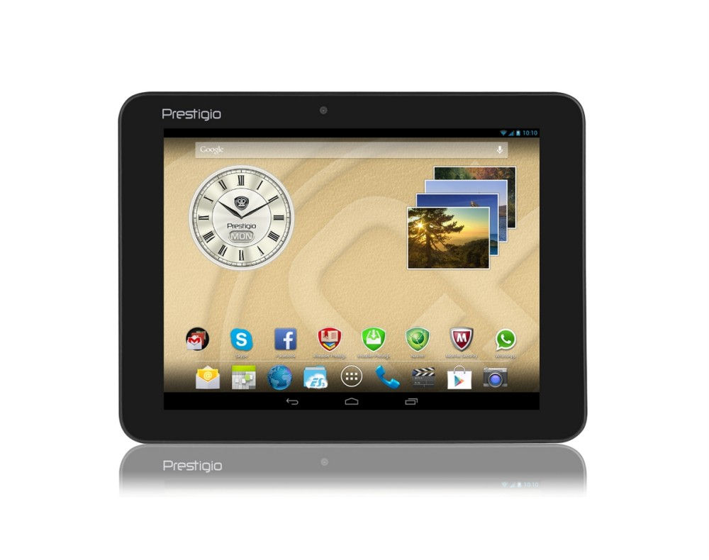 Tablet-PC 8.0   IPS 1024x768 3G 8GB Android 4.3 QC Black PRESTIGIO MultiPad Ran fotó, illusztráció : PMT3287_3G_C_BK
