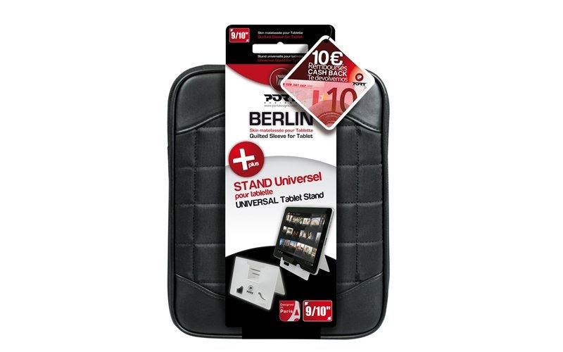 9-10,1  Notebook táska - tok Port Berlin Tablet sleeve Black - Már nem forgalma fotó, illusztráció : PORT501528