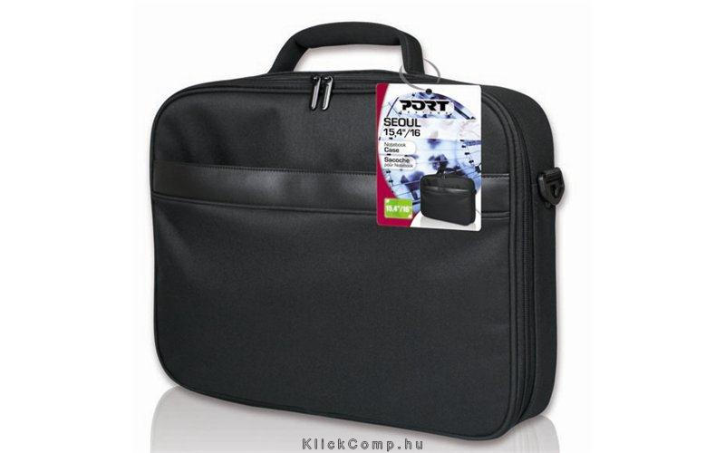 Notebook táska 16  Seoul Fekete fotó, illusztráció : PORT-105078