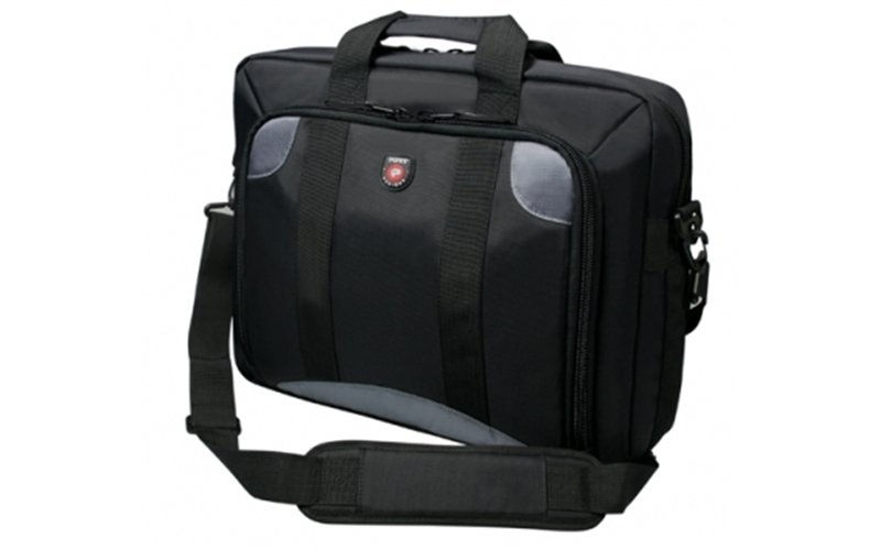 Notebook táska 16  Monza Top Loading Fekete Anyaga: 420D Cross Jacquard Nylon / fotó, illusztráció : PORT-110255