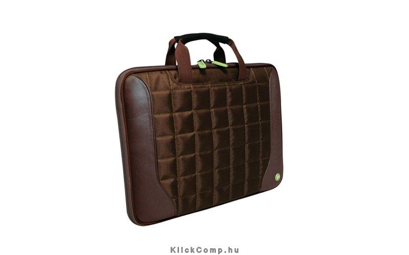 Notebook Skin 13-14  BERLIN SKIN Brown, barna fogantyúval + 2 zseb fotó, illusztráció : PORT-140174