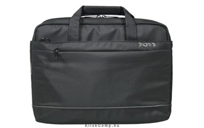 Notebook táska 16  PALERMO BLACK fekete Anyaga: Black Cotton mixed with polyest fotó, illusztráció : PORT-140341