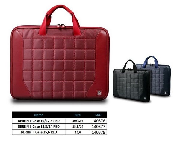 Notebook táska 10-12  BERLIN II RED fotó, illusztráció : PORT-140376