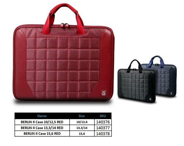 Notebook táska 15,6  BERLIN II RED fotó, illusztráció : PORT-140378