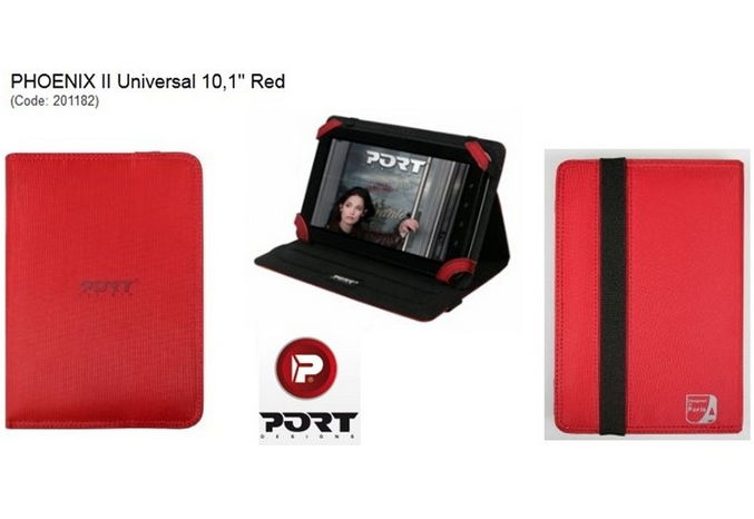 Tablet folió 10,1  PHOENIX II Red univerzális fotó, illusztráció : PORT-201182