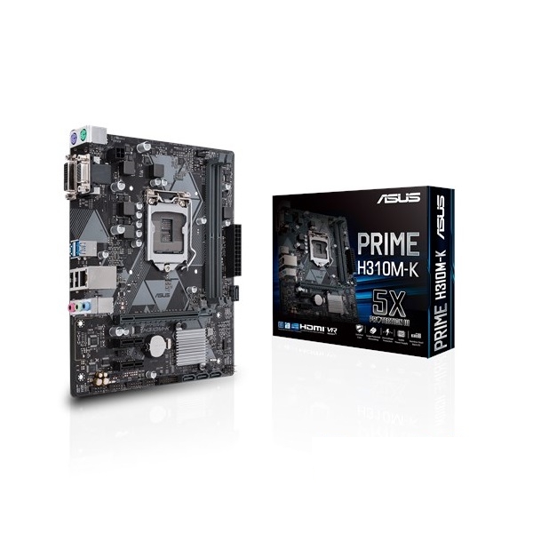 Alaplap H310M LGA1151 ASUS PRIME H310M-K microATX fotó, illusztráció : PRIMEH310M-K