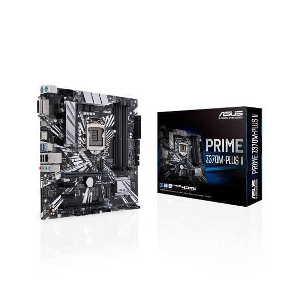Alaplap Z370 LGA1151 ASUS PRIME Z370M-PLUS II microATX fotó, illusztráció : PRIMEZ370M-PLUSII