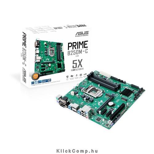 Alaplap Asus PRIME B250M-C s1151 fotó, illusztráció : PRIME-B250M-C