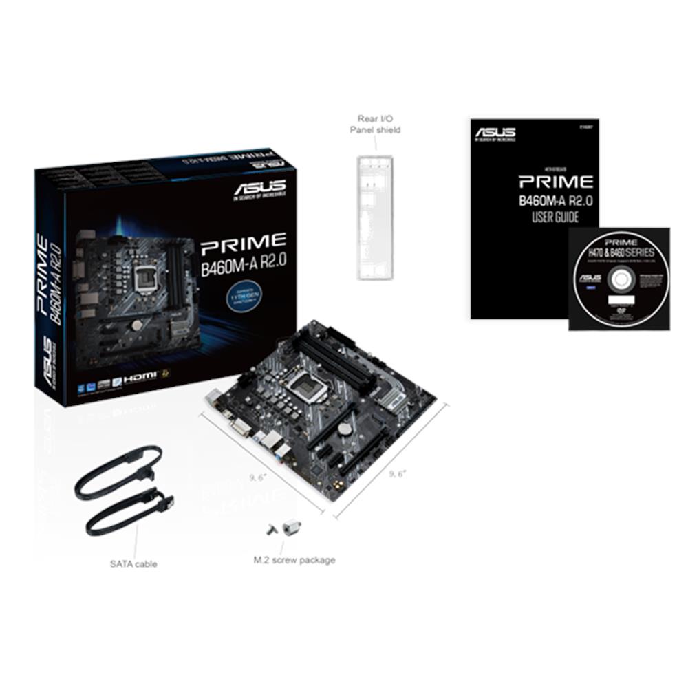 Alaplap H470 s1200 Asus PRIME B460M-A R2.0 fotó, illusztráció : PRIME-B460M-A-R2.0