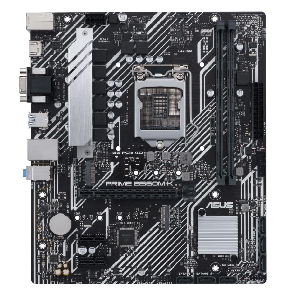 Alaplap B560 LGA1200 2xDDR4 Asus PRIME B560M-K mATX fotó, illusztráció : PRIME-B560M-K