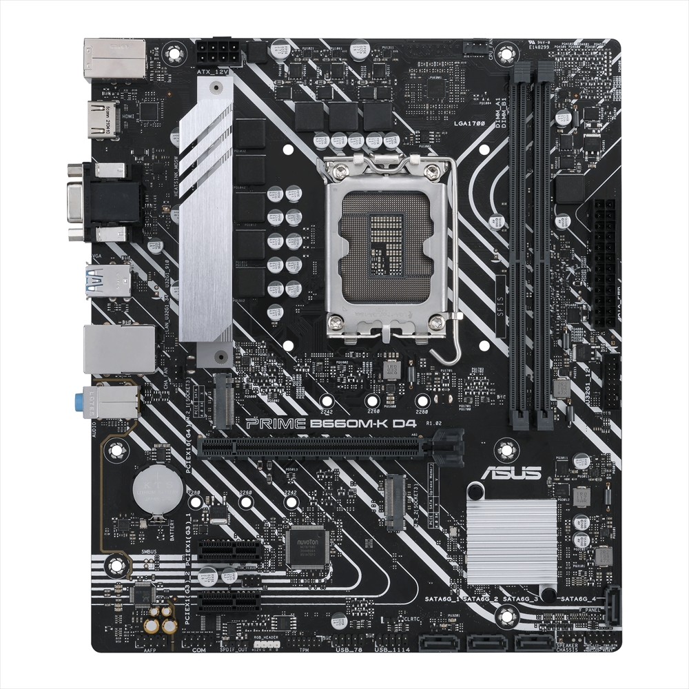 Alaplap B660 LGA1700 4xDDR4 Asus PRIME B660M-K D4 mATX fotó, illusztráció : PRIME-B660M-K-D4