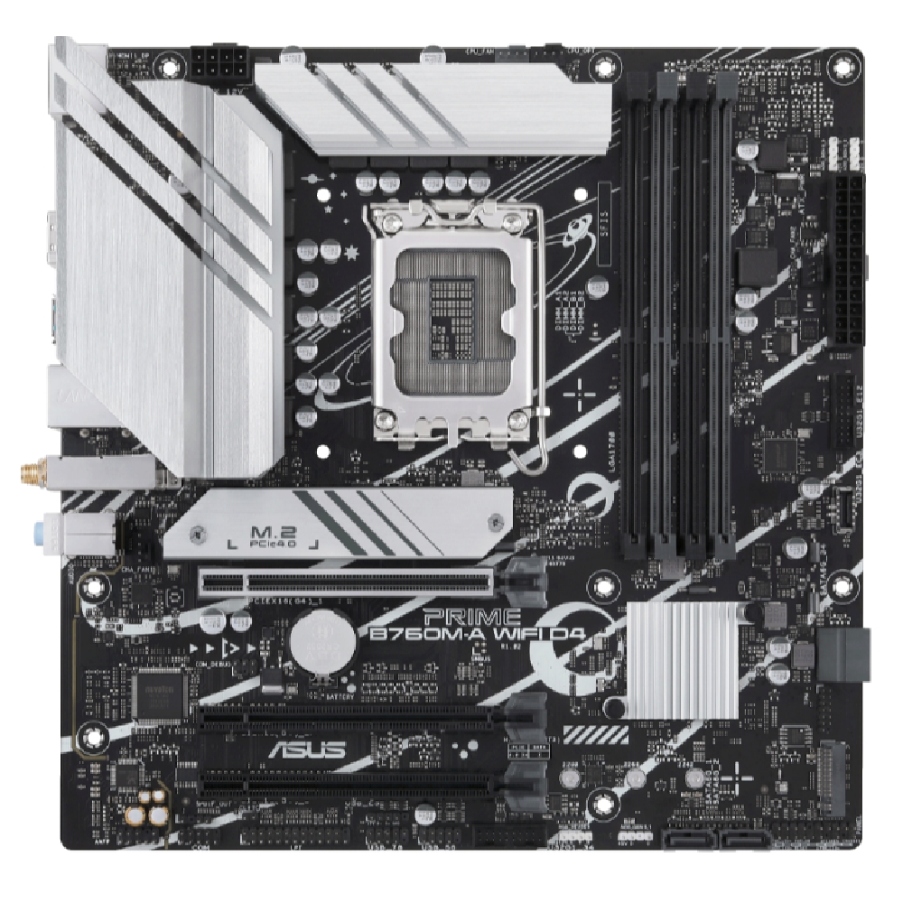 Alaplap B760 LGA1700 4xDDR5 Asus PRIME B760M-A WIFI mATX fotó, illusztráció : PRIME-B760M-A-WIFI