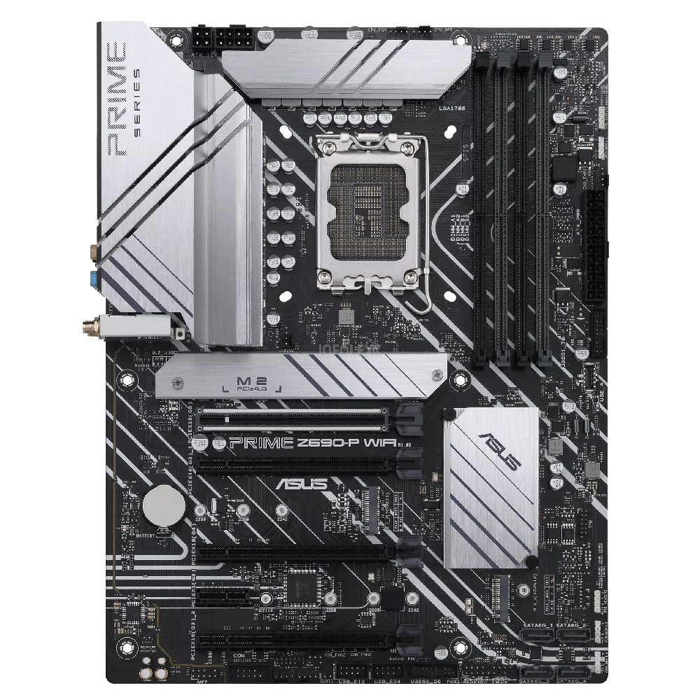 Alaplap Z690 LGA1700 4xDDR5 Asus PRIME Z690-P ATX fotó, illusztráció : PRIME-Z690-P-WIFI