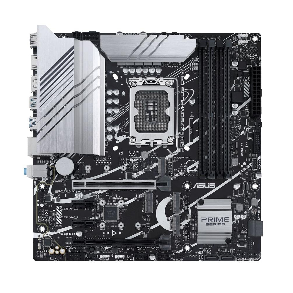 Alaplap Z790 LGA1700 4xDDR4 Asus PRIME Z790M-PLUS D4 mATX fotó, illusztráció : PRIME-Z790M-PLUS-D4