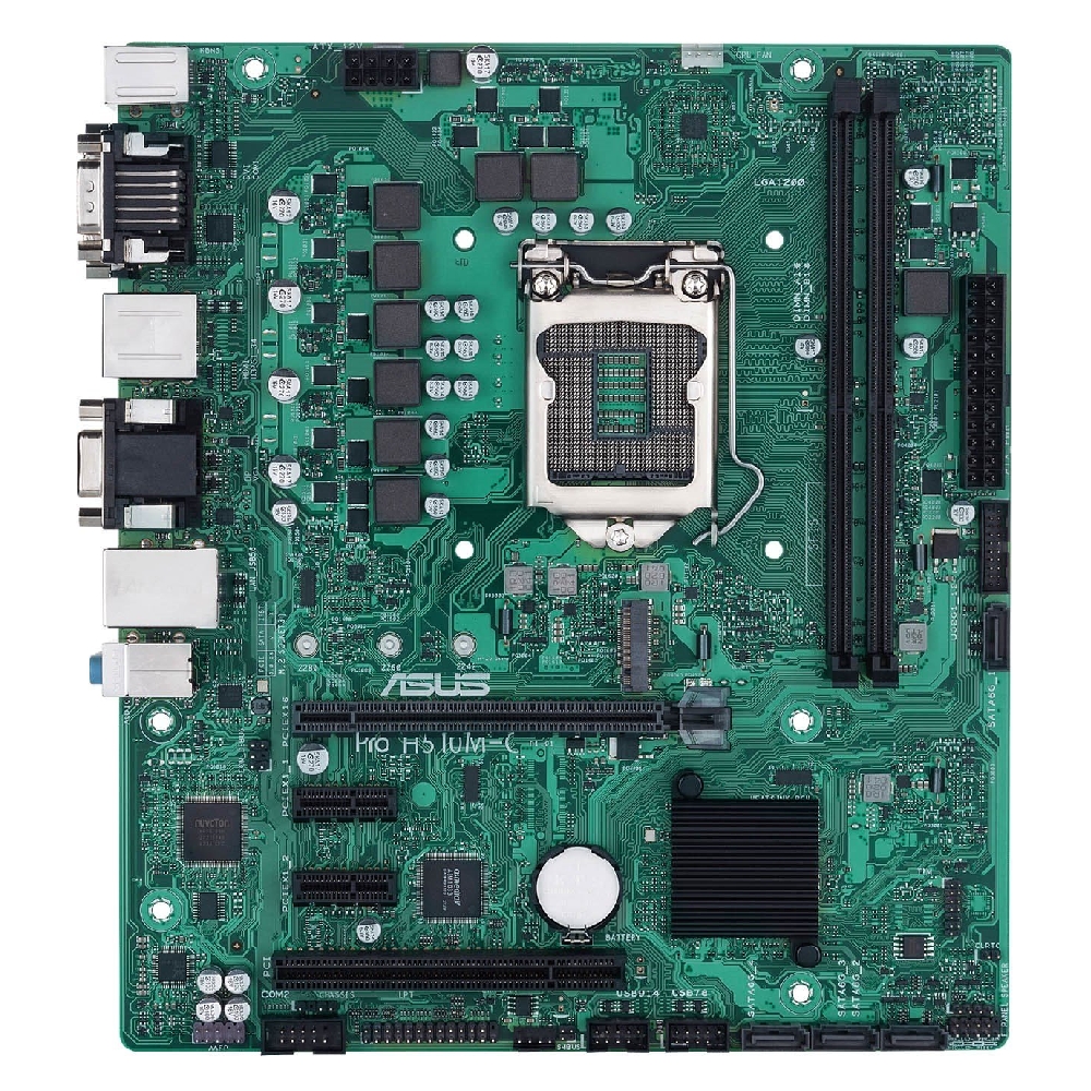 Alaplap H510 LGA1200 2xDDR4 Asus PRO H510M-C CSM mATX fotó, illusztráció : PRO-H510M-C_CSM