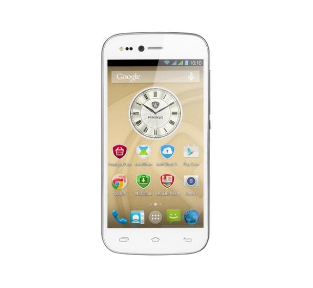 Dual sim mobiltelefon 4.5  IPS QC Android 1GB/8GB 5.0MP/8.0MP fehér fotó, illusztráció : PSP3455DUOWHITE