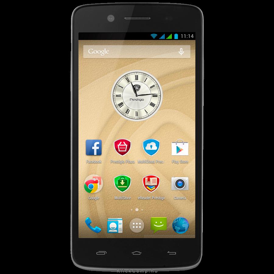 Dual sim mobiltelefon 5.0  IPS HD QC Android 1GB/8GB 8MP/2MP fekete fotó, illusztráció : PSP5507DUOBLACK