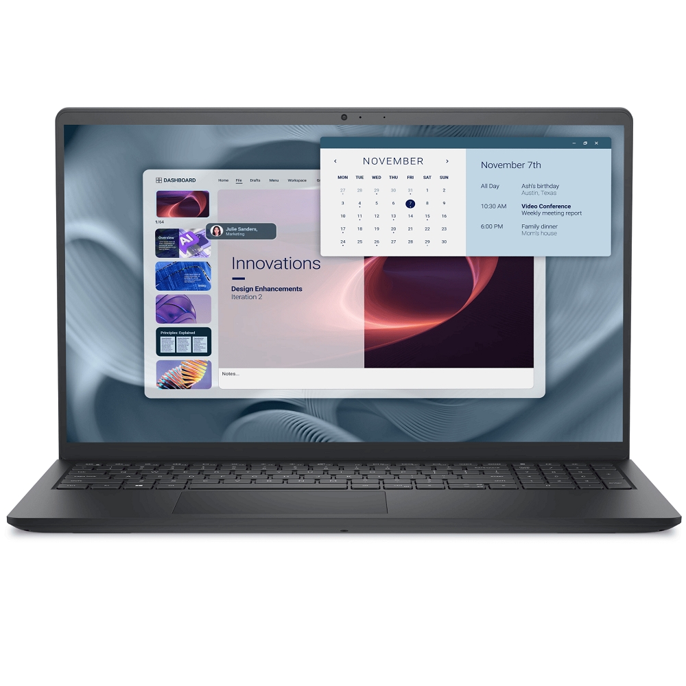Dell Pro 15 laptop 15,6  1920x1080 C3 100U 8GB 512GB Linux fotó, illusztráció : PV15250-8
