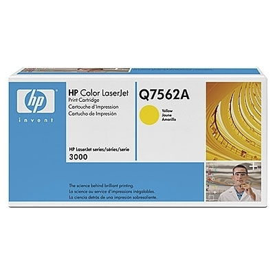 hp toner cartridge, yellow clj3000 fotó, illusztráció : Q7562A