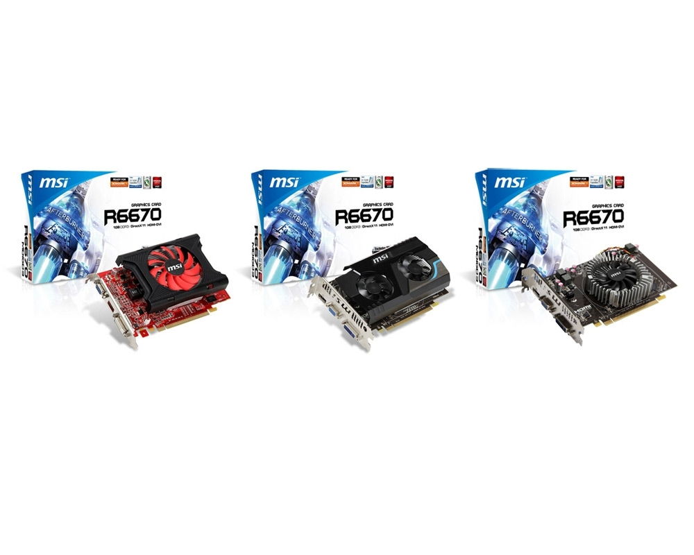 PCI-E AMD HD6670 1024MB, DDR3, 128bit, 800/1334Mhz, DX11, DVI/D-SUB/HDMI, Aktív fotó, illusztráció : R6670-MD1GD3