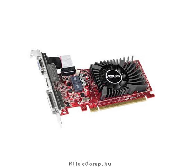 Asus PCI-E AMD R7 240 2048MB DDR3, 64bit, 730/1800MHz, Dsub, DVI, HDMI, LP, Akt fotó, illusztráció : R7240-2GD3-L