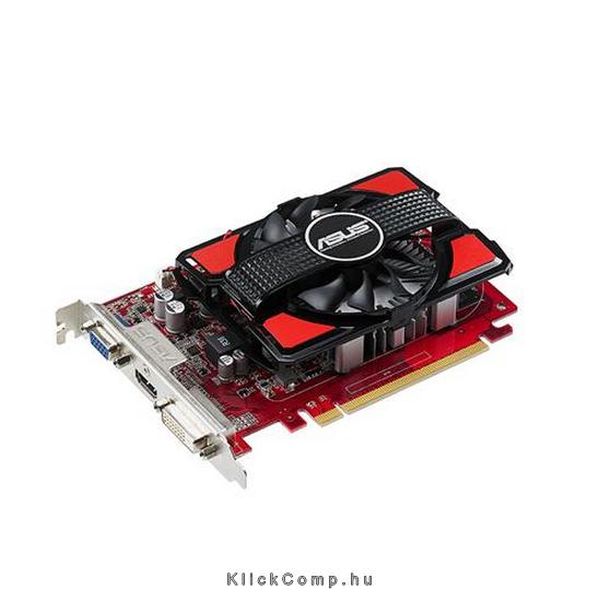 Asus PCI-E AMD R7 250 1024MB DDR5, 128bit, 1000/4600MHz, Dsub, DVI, HDMI, Aktív fotó, illusztráció : R7250-1GD5
