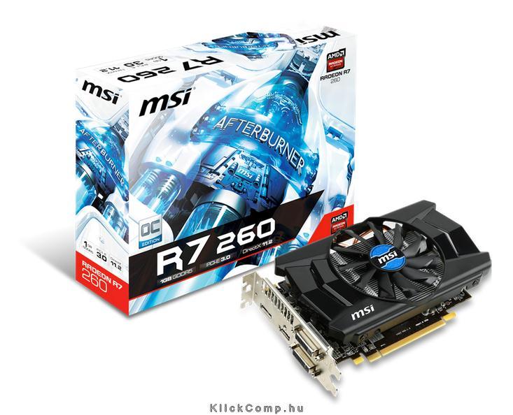 R7 260 1GD5 OC AMD 1GB GDDR5 128bit PCIe videokártya fotó, illusztráció : R7-260-1GD5-OC